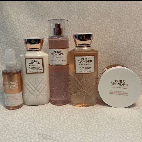 Bath and Body Works PURE WONDER 5 Piece Set,New Products : American Fashion Style Bags On Sale